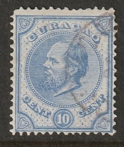 Netherlands Antilles 1881 Sc 4 used small thin