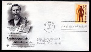 US 1469 Osteopathic Medicine Artcraft Typed FDC