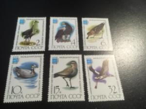 Russia sc 5050-5055 MNH comp set Birds