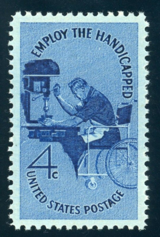 US Stamp #1155 Employ Handicapped 4c - PSE Cert - SUPERB 98 - MOGNH - SMQ $60.00