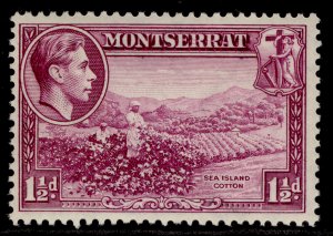 MONTSERRAT GVI SG103, 1½d purple, M MINT. Cat £25. PERF 13