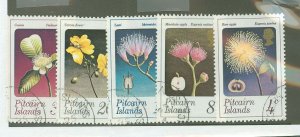 Pitcairn Islands #130-134 Used Single (Complete Set) (Flora)