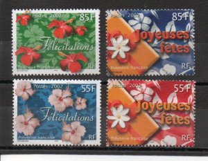 French Polynesia 817-820 MNH