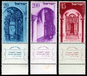 1953	Israel	89-91	Joyous Festivals 5714		15,00 €