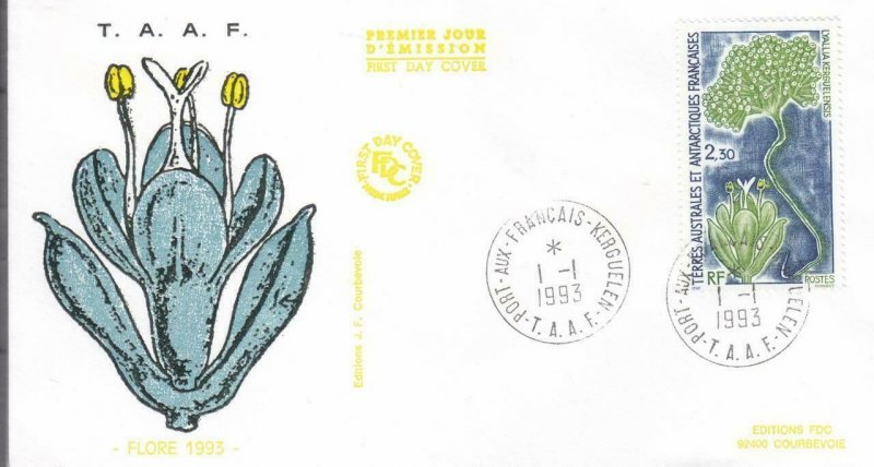 1993, T.A.A.F.: Research Ship-Marion Dufresne, FDC (E8578)