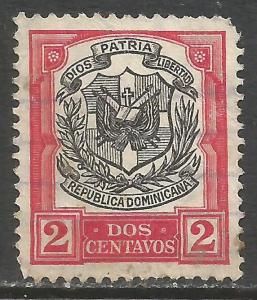 DOMINICAN REPUBLIC 180 VFU ARMS N618-5