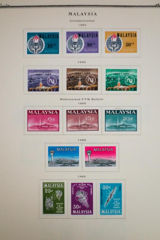 Malaysia 1960's to 1970's Stamp Collection