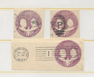 U.S.#U349 Three Varieties Used