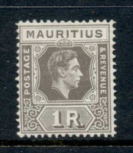 Mauritius 1938-43 KGVI keyplate 1r MH