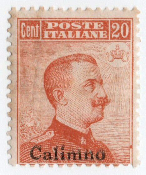 (I.B) Italy Postal : Italian Occupation of Calimno 20c (perf 13.5 x 13)