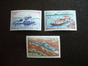 Stamps - Central African Republic - Scott# 110-112 - Mint Hinged Set of 3 Stamps