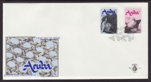 Aruba 73-74 U/A FDC