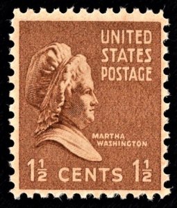 US 805 MNH VF 1-1/2 Cent Martha Washington