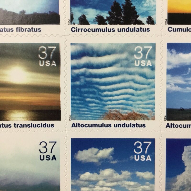 3878   Cloudscapes   Cloud Formation   37c MInt Sheet of 20    $5.55 face