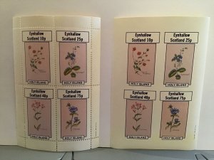 Holy Island Scotland Plants Flowers Centaury   MNH  stamps  sheets R24500