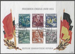 Germany - DDR Sc. 264a (Mi. Block 13) Engels 1955 SS
