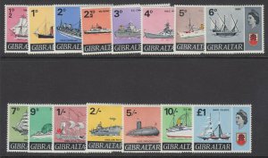 Gibraltar, Scott 186-199 (SG 200-213), MLH/HR