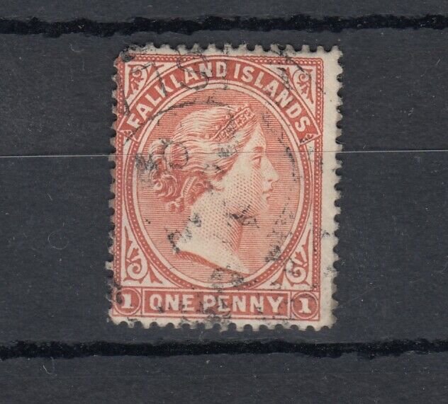 Falkland Islands QV 1895 1d Venetian Red SG22 VFU JK837