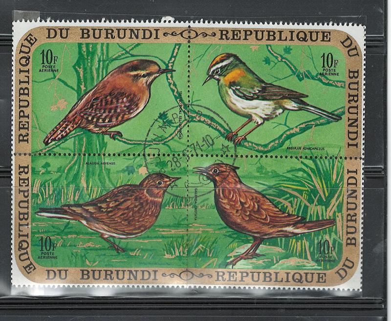 BURUNDI(exBELG.CONGO)1970BIRDS P.A. #C133 CTO but MNH