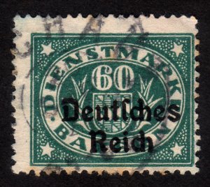 1920 Germany, Bavaria, 60pfg, Used, Sc O59