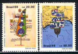 Brazil; 1988: Sc. # 2132-2133: MNH Cpl. Set