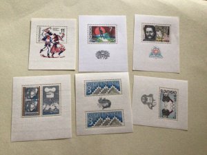 Slovakia 6 mint never hinged stamps sheets   A11385
