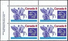 CANADA   #648 MNH UPPER LEFT PLATE BLOCK  (1-2)