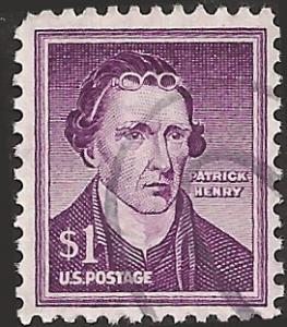 # 1052a USED DRY PRINT PATRICK HENRY