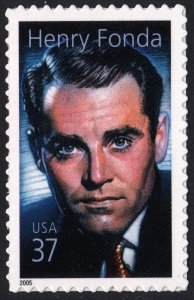 SC#3911 37¢ Legends of Hollywood: Henry Fonda (2005) SA