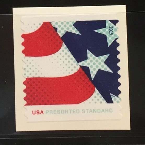 US #4961 Used VF on paper - USA PRESORTED STANDARD Stars and Stripes