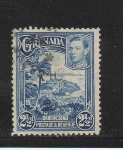GRENADA #136 1938 2 1/2 p KING GEORGE VI & VIEW OF THE COLONY F-VF USED j