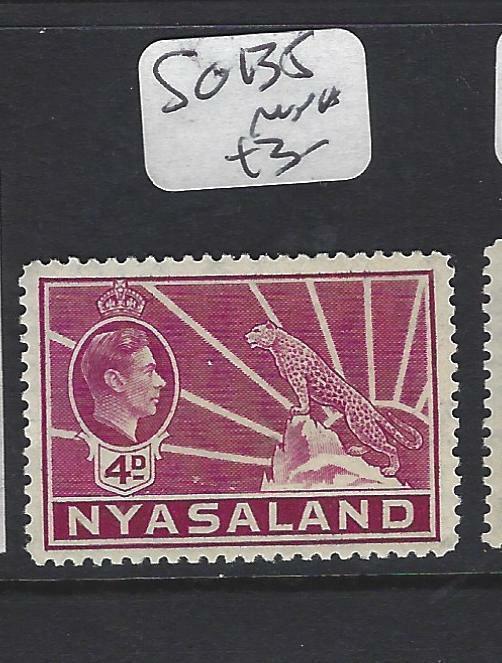 NYASALAND  (P0701BB)  KGVI   LEOPARD  4D  SG 135    MNH