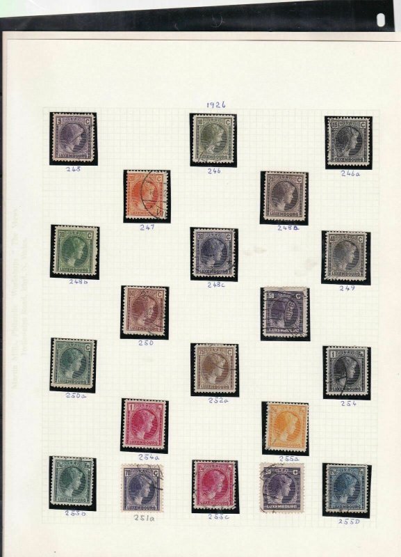 luxembourg stamps page ref 16868