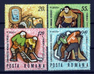 Romania 2148-2151 MNH Ice Hockey Sports Games ZAYIX 0624S0388