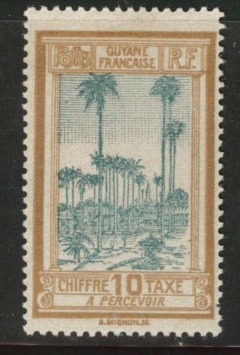 French Guiana Scott J14 MH* Postage Due stamp