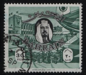 Bahrain 1966 used Sc 145 30np Sheik Isa bin Sulman Al Khalifah, airport