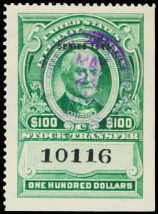 U.S. REV. DATED GREENS RD137  Used (ID # 118048)