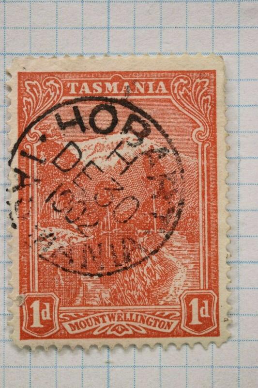 Tasmania sc#95 1d SOTN SON used city date cancel Hobart 1902