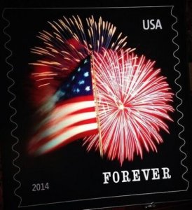 2014 49c The Star-Spangled Banner Fireworks, Coil Scott 4868 Mint F/VF NH