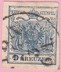 Austria: - Scott # 5   of 1850  Type II / PL-209