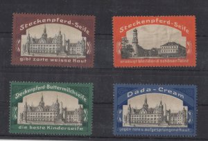 German Steckenpferd Soap & Dada Cream Stamps - Dresden & Weimar Palaces