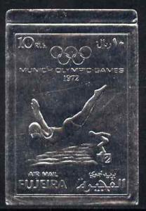 Fujeira 1972 Munich Olympic Games 10r Diving imperf embos...