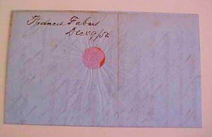 CUBA  STAMPLESS 1854 SANTIAGO DE STEAMSHIP 10