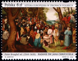 Poland 2019 MNH Stamp European Art in Polish Collections Paintings Breughel