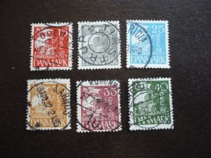 Stamps - Denmark - Scott# 192-197 - Used Set of 6 Stamps