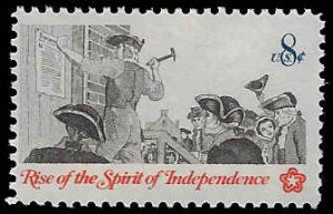 U.S. #1477 MNH; 8c American Bicentennial - Posting a Broadside (1973)