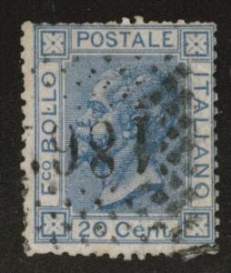 Italy Scott 35 King Victor Emmanuel CV$1.60 1867