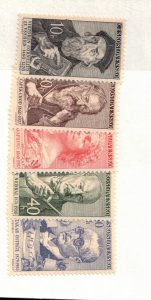 Czechoslovakia Sc 997-1001 MNH SET of 1960 - Portraits