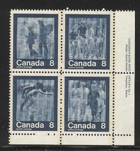 Canada MNH Plate Block Scott cat.#  632a