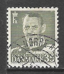 Denmark 322: 35o Frederik IX, used, F-VF